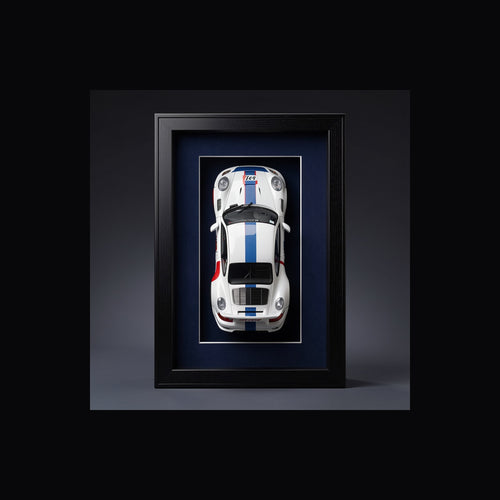 Crisp Jared's Collector Corner framed 911 GT3 RSR display